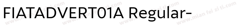 FIATADVERT01A Regular字体转换